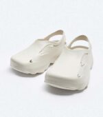 ZARA VOLUMINOUS MOULD CREAM MEN CLOGS