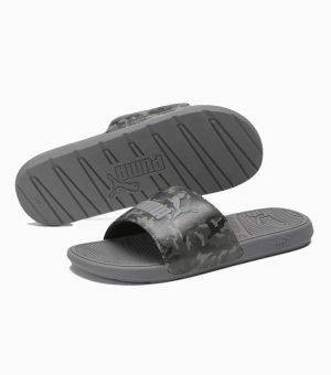 Puma Cool Cat 2.0 Gray Camo Men Slides