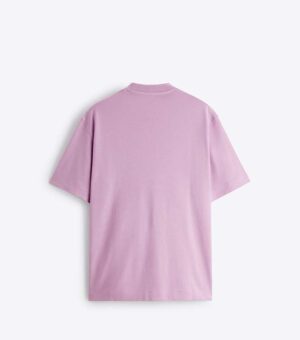 ZARA RIB COLLAR PURPLE T-SHIRT BACK