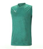 Puma Team Cup Sleeveless Green Football Training Jersey