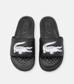 LACOSTE MEN'S SERVE DUAL BLACK SLIDES