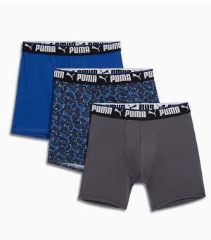 Puma Men's Sportstyle Sketched Men Brief's(3 Pack)Boxers