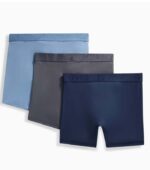 Puma Men's Ultra Soft Blue Boxer (3 Pack) back