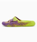 Puma MB.03 Basketball Men Yellow Purple Slides side