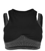Reebok Studio Layered Black Women Bra Top
