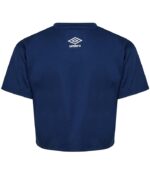 Umbro Women Navy Blue Cropped T-Shirt back