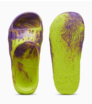 Puma MB.03 Basketball Men Yellow Purple Slides under