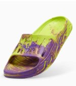 Puma MB.03 Basketball Men Yellow Purple Slides