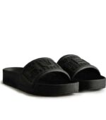 Hunter Bloom Algae Foam Black Men Slide front