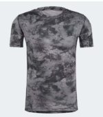 Adidas TECHFIT Training Allover Print Black Tee