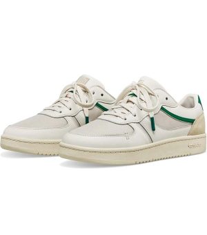 Label Go To White Green Retro Low Sneakers