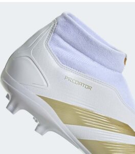 Adidas Predator League White Laceless Firm Ground Soccer Boot down