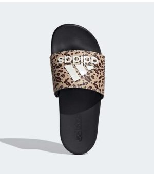 Adidas Adilette Comfort Biege Leopard Skin Slides