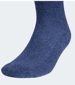 Adidas Athletic Cushioned Crew Grey Blue Socks side