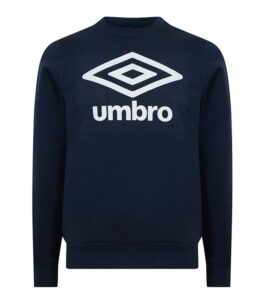 Umbro Logo Crew Navy Blue Sweater