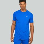 SikSilk Training Compression Tight Men Blue T-shirt