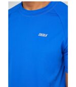 SikSilk Training Compression Tight Men Blue T-shirt up