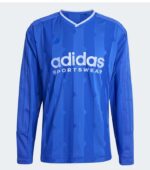 Adidas House Of Tiro Long Sleeve Jacquard Blue Shirt