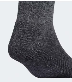 Adidas Athletic Cushioned Crew Grey Black Socks back