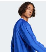 Adidas House Of Tiro Long Sleeve Jacquard Blue Shirt side