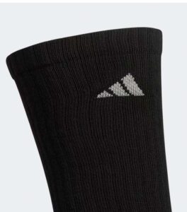 Adidas Athletic Cushioned Aeroready Black Socks up