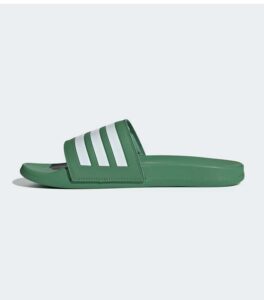 Adidas Adilette Comfort Green Slides side