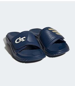Adidas Georgia Tech Alphabounce 2.0 Navy Blue Slide front