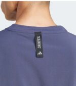 Adidas Pump Cover Workout Crewneck Purple Men T-Shirt up