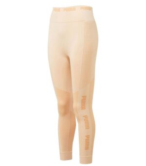 Puma Evoknit Seamless Leggings Woman Cream Tight front