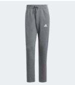 Adidas Essentials 3-Stripes Open Hem Fleece Grey Pants