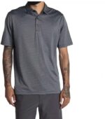 Callaway Golf Heather Micro Grey Stripe Polo