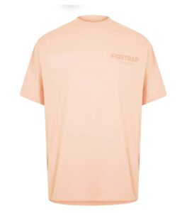 Firetrap Established Dusky Pink T-Shirt