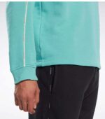 Reebok Ready Piping Crew Teal Blue Sweatshirt down