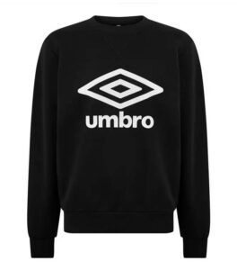 Umbro Logo Crew Black Sweatershirt