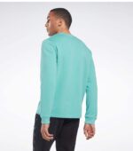 Reebok Ready Piping Crew Teal Blue Sweatshirt back