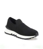 Anne Klein Leonie Slip-On Flyknit Black Sneaker up