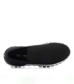 Anne Klein Leonie Slip-On Flyknit Black Sneaker front
