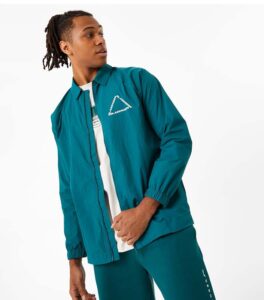 Slazenger Zip Front Forest Green Men Shirt