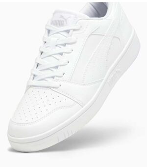 Puma Rebound V6 Low All White Men Sneakers up