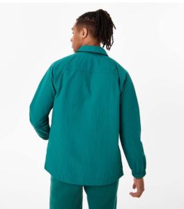 Slazenger Zip Front Forest Green Men Shirt back