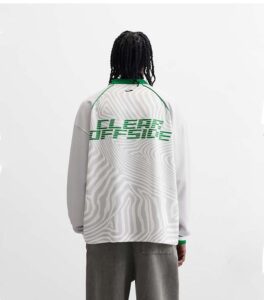 Zara Retro Football White Men Polo back