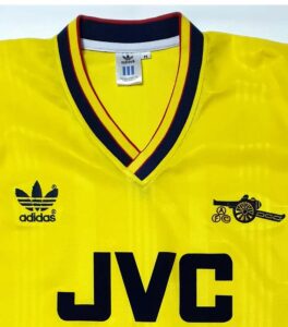 ARSENAL1986 AWAY VINTAGE RETRO JERSEY UP