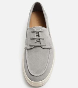 ZARA LEATHER DECK SUEDE GREY SHOES UP