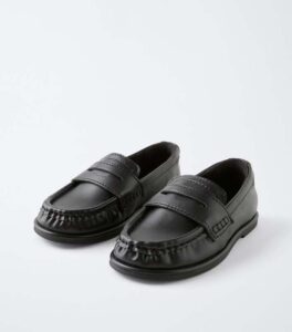 ZARA PENNY LOAFERS ALL BLACK KIDS SHOE