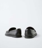 ZARA PENNY LOAFERS ALL BLACK KIDS SHOE BACK