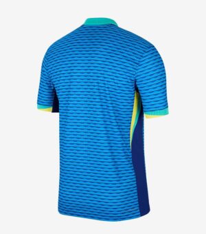 Brazil 2024/25 Away Blue Soccer Jersey back