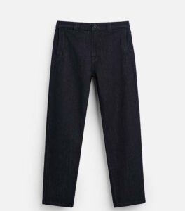 ZARA DENIM CHINO BLUE TROUSERS
