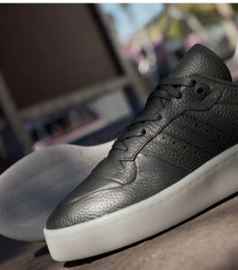 Adidas Rivalry Lux Low Black Leather Men Shoes up