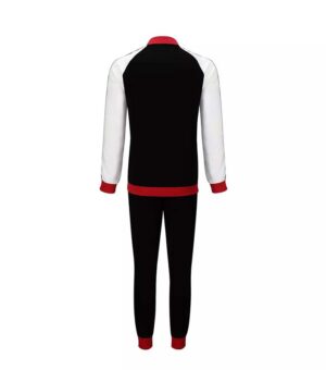 Donnay Fleece Black White Men Tracksuit back