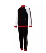 Donnay Fleece Black White Men Tracksuit side